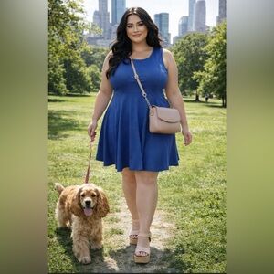 New Fisoul summer dress blue size XXL BN 13 🌸🪻🪻